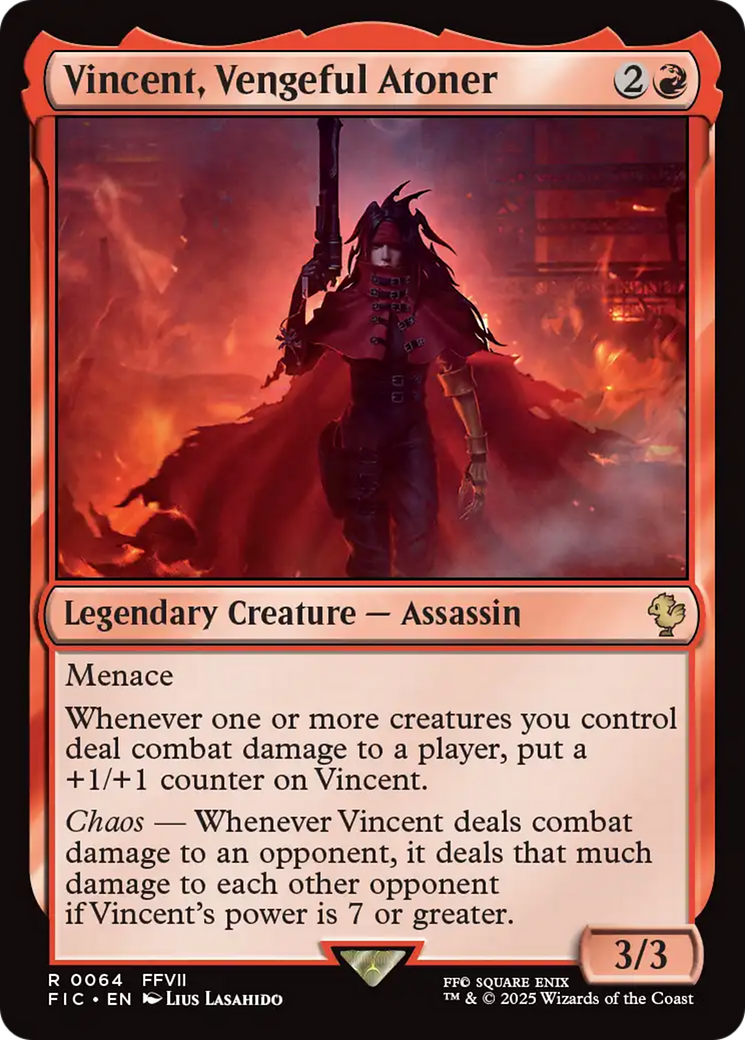 Magic: The Gathering - Vincent, Vengeful Atoner - Final Fantasy Commander