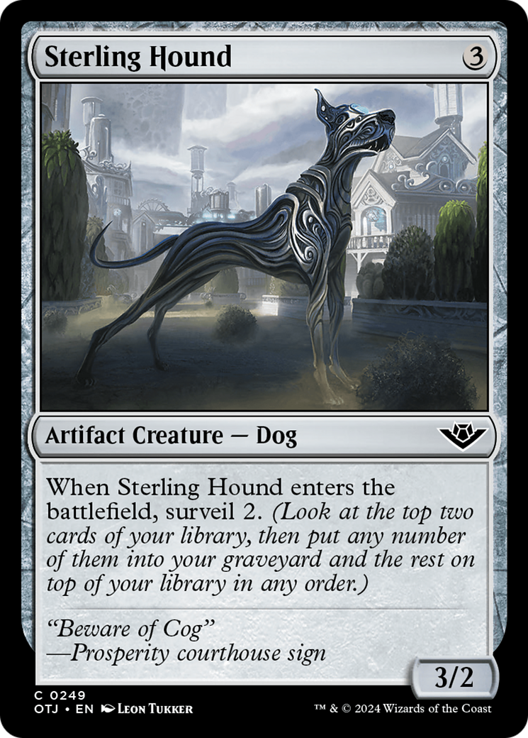 Magic: The Gathering - Sterling Hound Foil - Outlaws of Thunder Junction