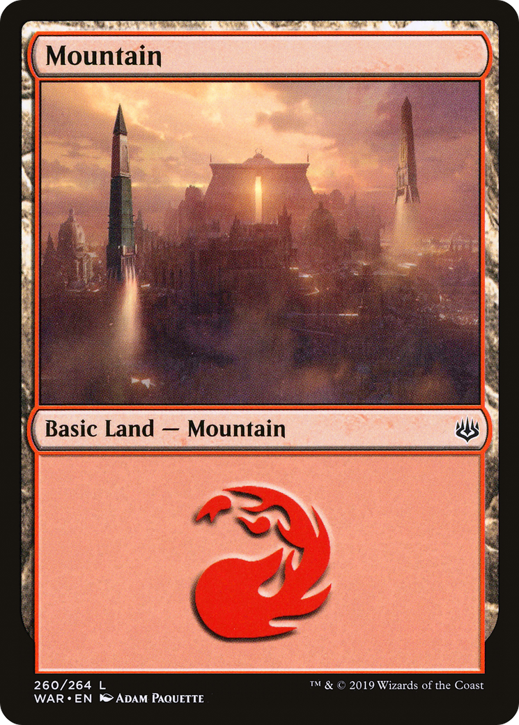 Magic: The Gathering - Mountain #260 Foil - War of the Spark