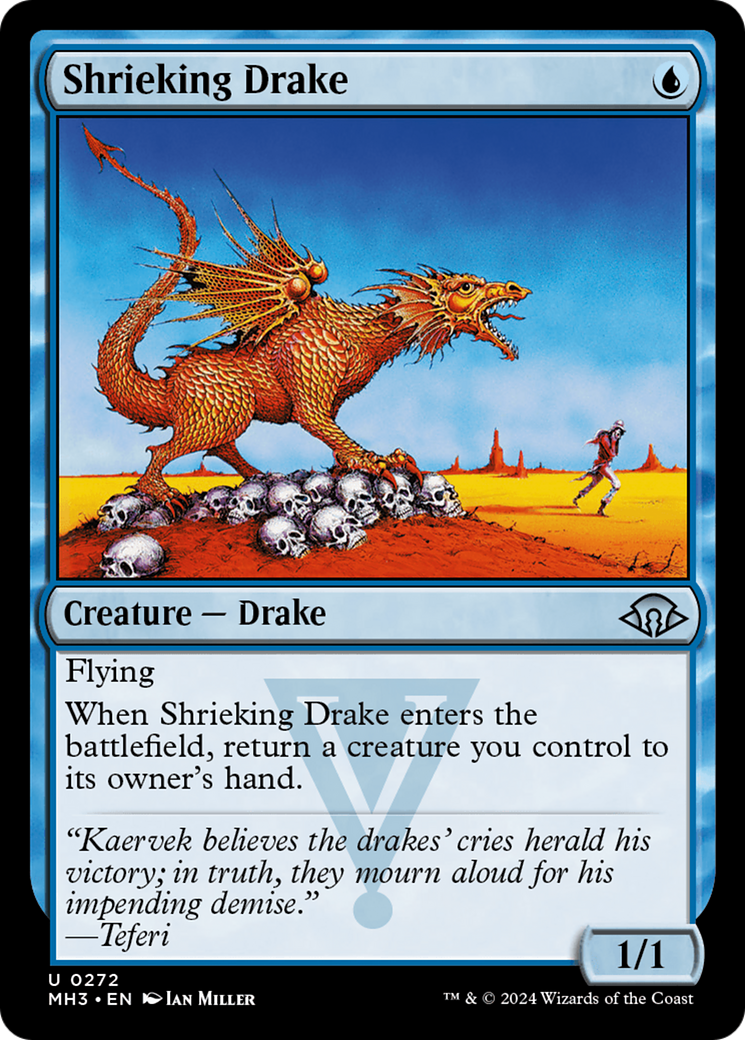 Magic: The Gathering - Shrieking Drake Foil - Modern Horizons 3