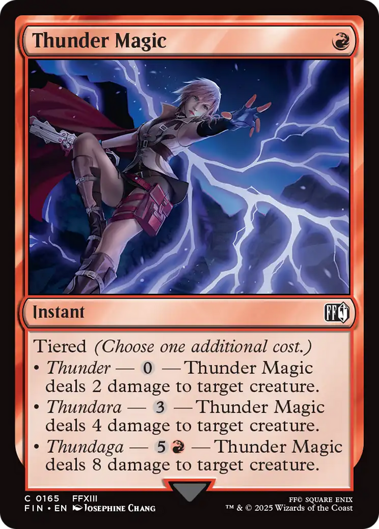 Magic: The Gathering - Thunder Magic Foil - Final Fantasy