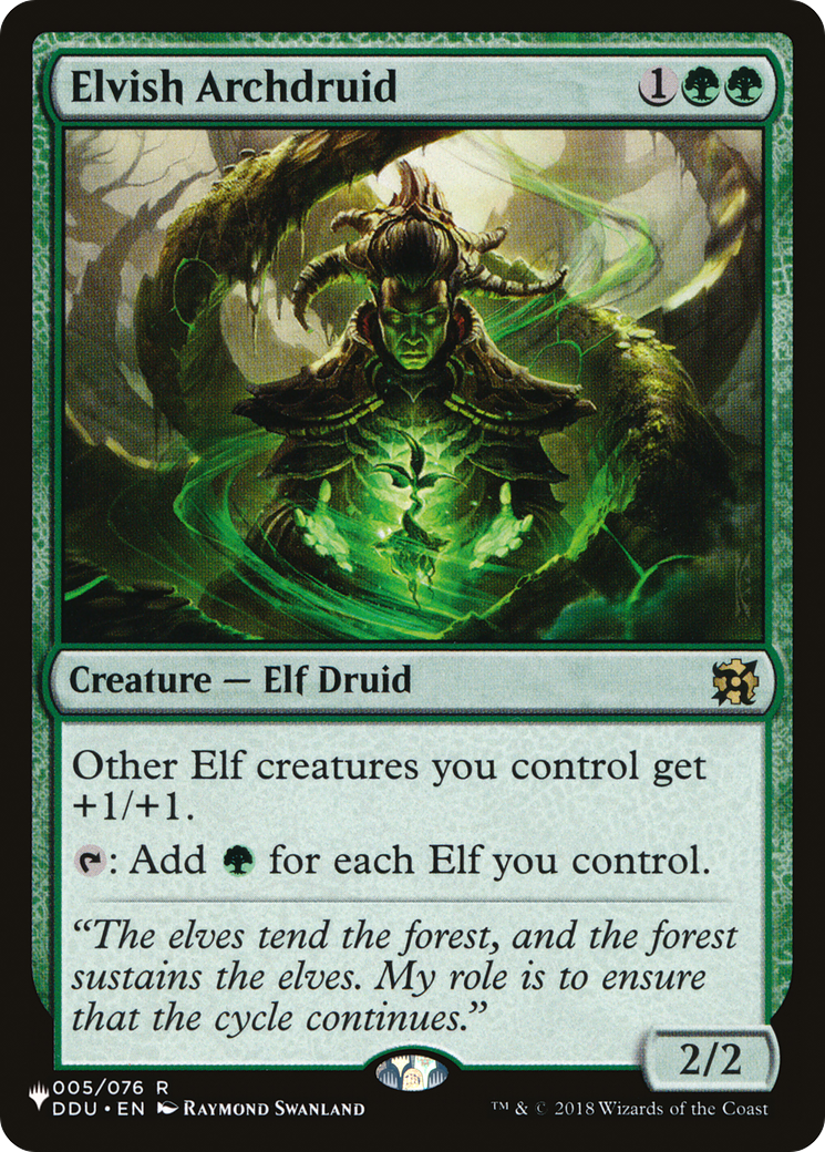 Magic: The Gathering - Elvish Archdruid - The List