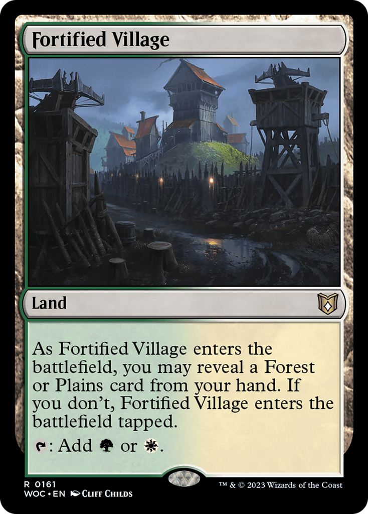 Magic: The Gathering - Fortified Village - Wilds of Eldraine Commander