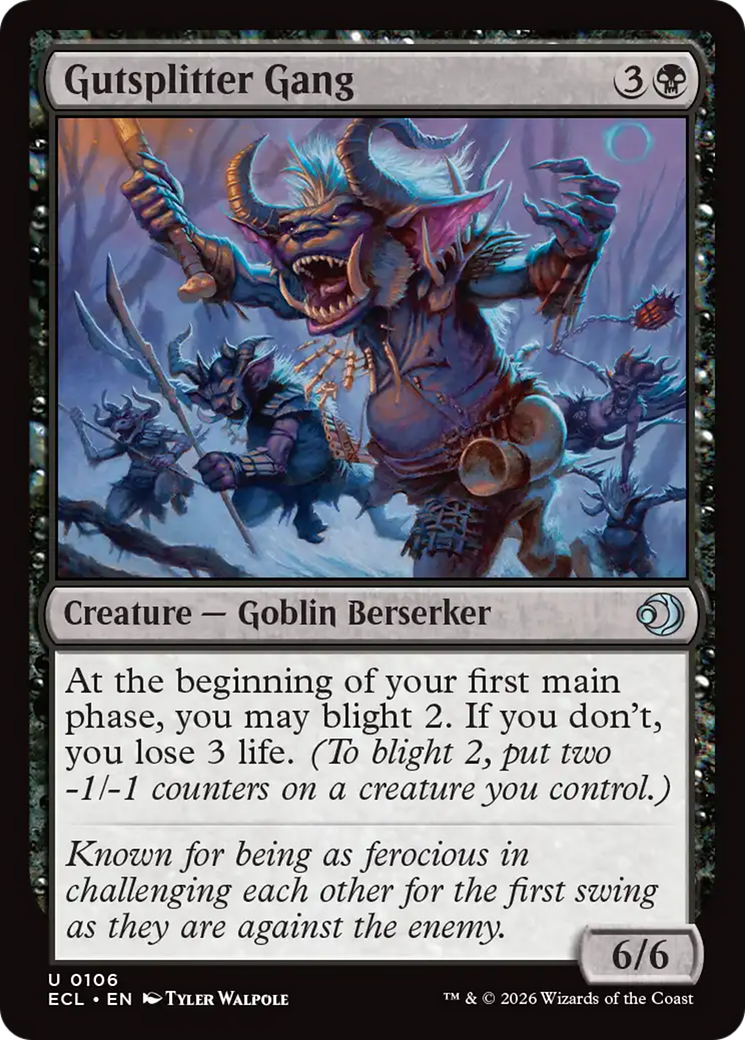 Magic: The Gathering - Gutsplitter Gang Foil - Lorwyn Eclipsed