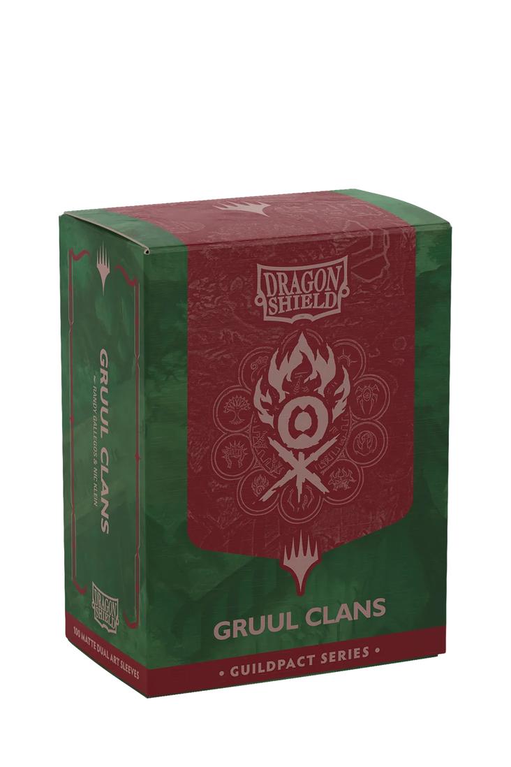 Dragon Shield - 100 Matte Dual Art Sleeves Standardgrösse - Guildpact Series Gruul Clans