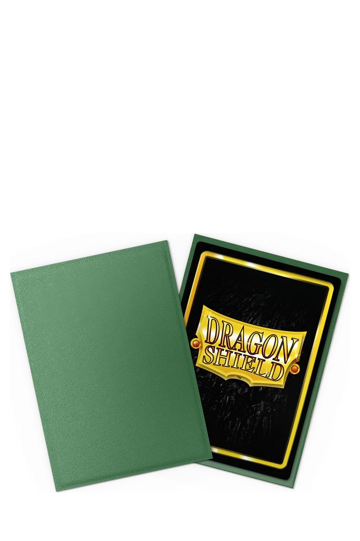 Dragon Shield - 100 Non-Glare Matte Sleeves Standardgrösse - Forest Green
