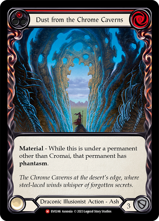 Flesh and Blood - Dust from the Chrome Caverns Rainbow Foil - Bright Lights