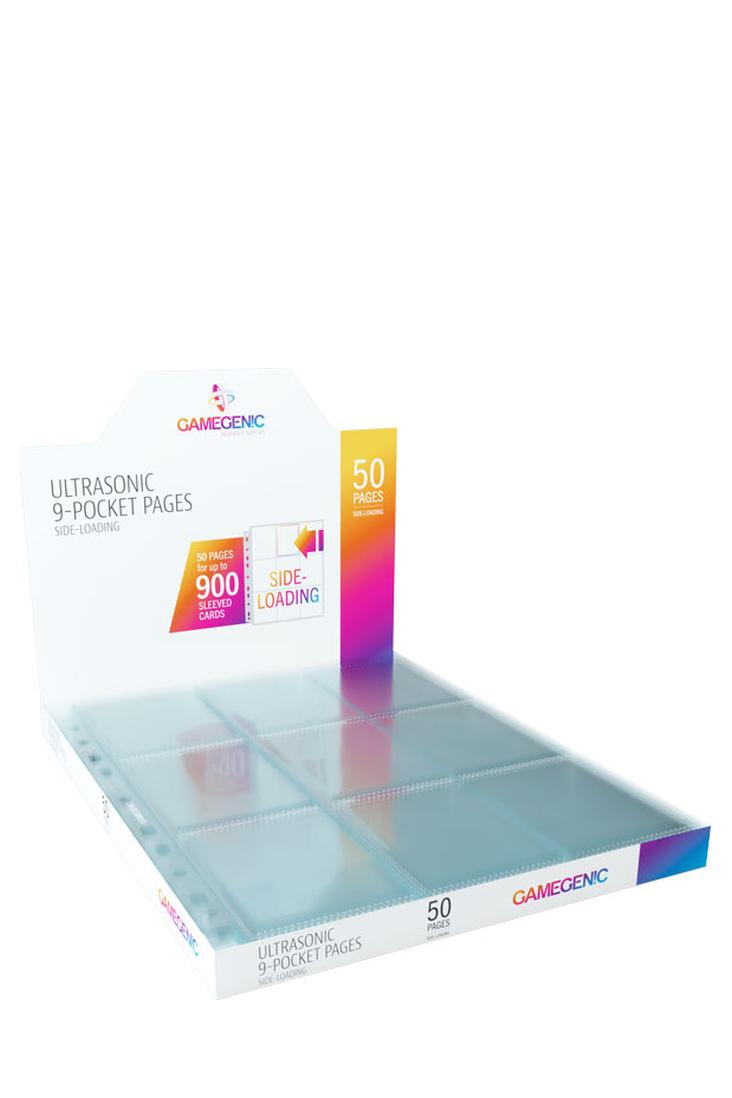Gamegenic - 50 Einlageblätter 18-Pocket Side-Loading - Ultrasonic - Transparent