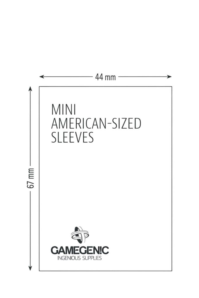 Gamegenic - 50 Matte Board Game  Sleeves Mini American