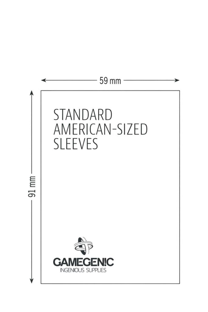 Gamegenic - 50 Matte Board Game Sleeves Standard American
