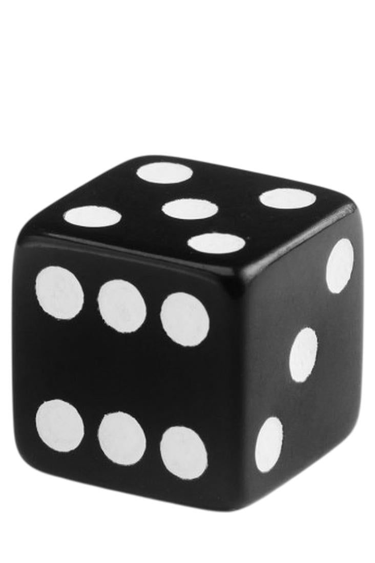 Q Workshop - 20er-Pack 16mm D6 Würfel - Black - White