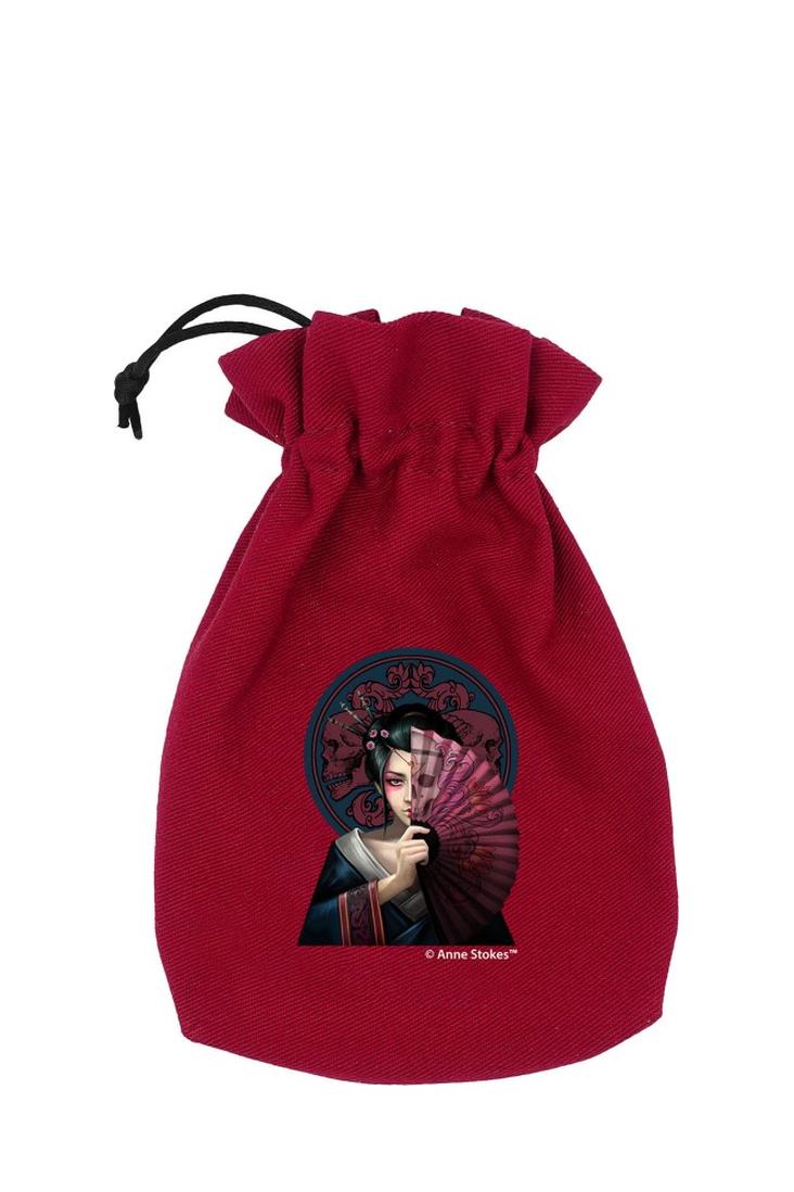 Q Workshop - Würfelbeutel - Anne Stokes - Geisha Skull