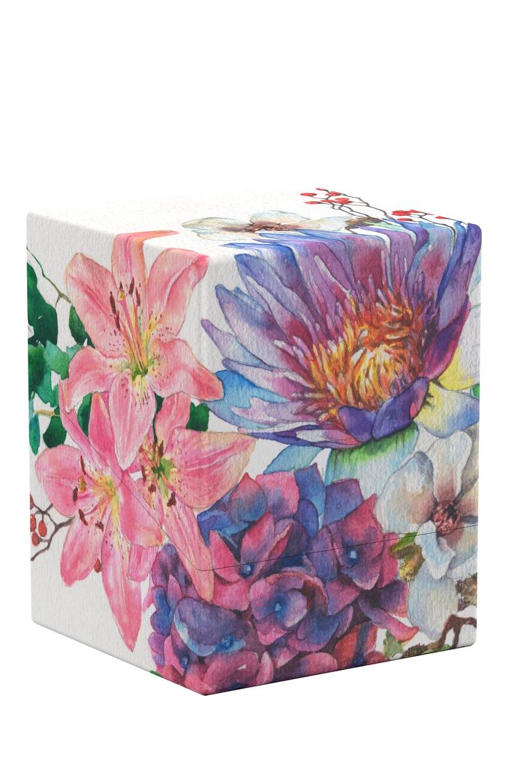 Ultimate Guard - Return To Earth Boulder 100+ Deck Case - Coral Places - Lotus Bloom
