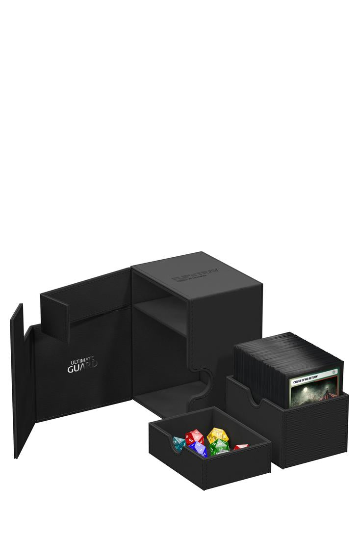 Ultimate Guard - Twin Flip'n'Tray Deck Case 133+ XenoSkin - Schwarz