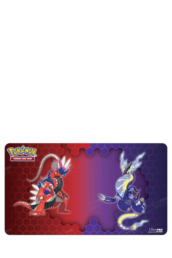 Ultra PRO Pokémon Koraidon & Miraidon 6ft Table Playmat - Niagara Sports Cards Ultra PRO Pokémon Koraidon & Miraidon 6ft Table Playmat - Niagara Sports Cards