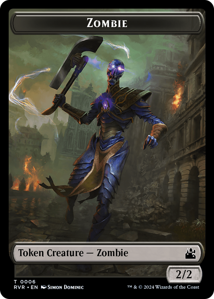 Magic: The Gathering - Zombie Token - Ravnica Remastered Tokens
