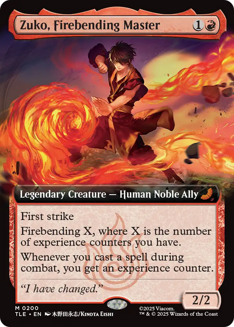 Magic: The Gathering - Zuko, Firebending Master Foil - Avatar: The Last Airbender Eternal
