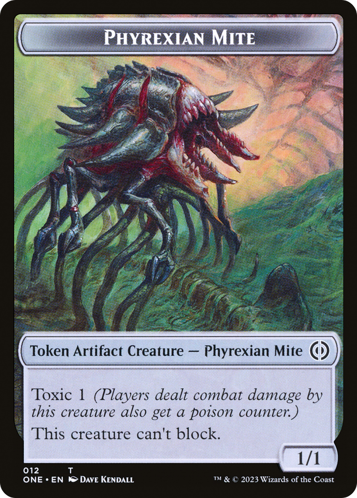 Magic: The Gathering - Phyrexian Mite Token - Phyrexia: All Will Be One Tokens