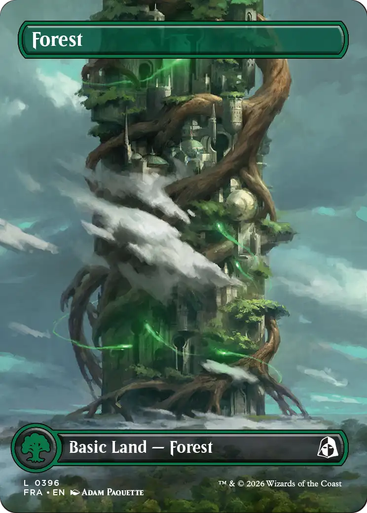 Magic: The Gathering - Forest #396 - Reality Fracture