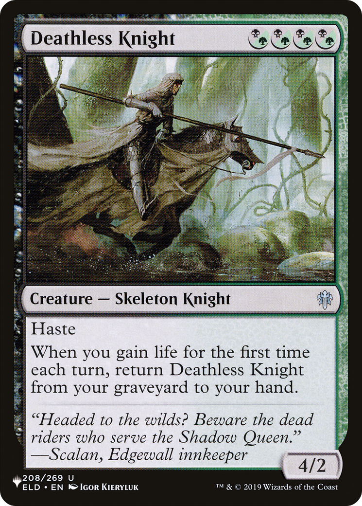 Magic: The Gathering - Deathless Knight - The List