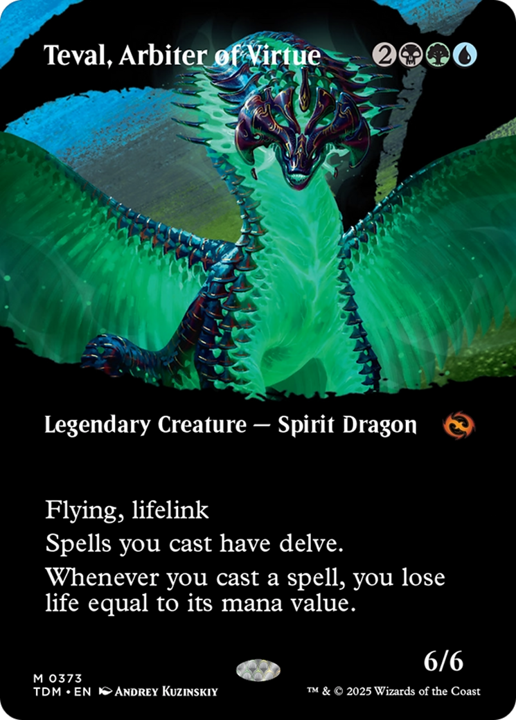 Magic: The Gathering - Teval, Arbiter of Virtue Foil - Tarkir: Dragonstorm