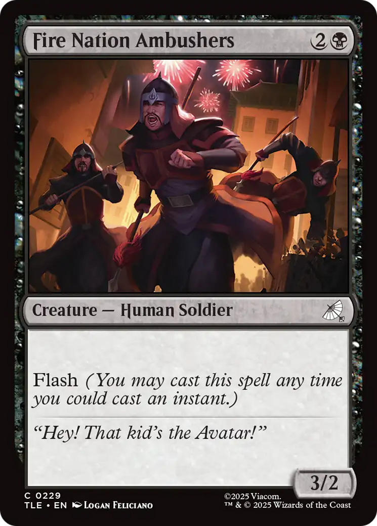 Magic: The Gathering - Fire Nation Ambushers Foil - Avatar: The Last Airbender Eternal