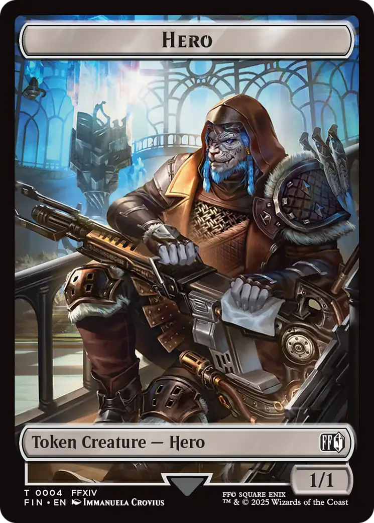 Magic: The Gathering - Hero Token - Final Fantasy Tokens