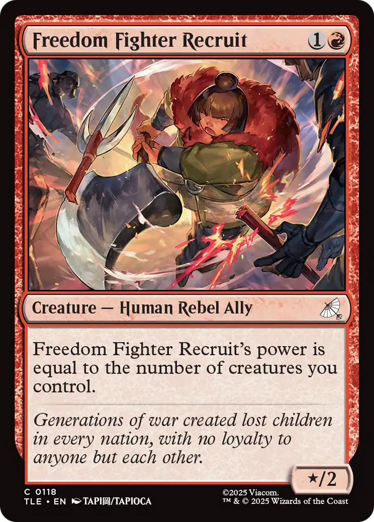 Magic: The Gathering - Freedom Fighter Recruit Foil - Avatar: The Last Airbender Eternal