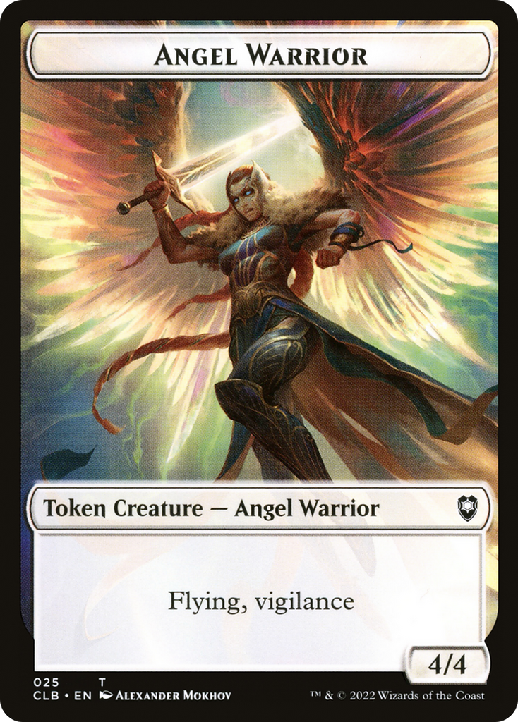 Magic: The Gathering - Angel Warrior Token - Battle for Baldur's Gate Tokens