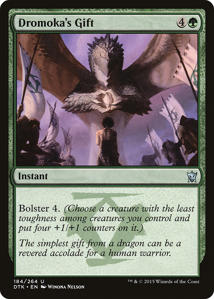 Magic: The Gathering - Dromoka's Gift Foil - Dragons of Tarkir