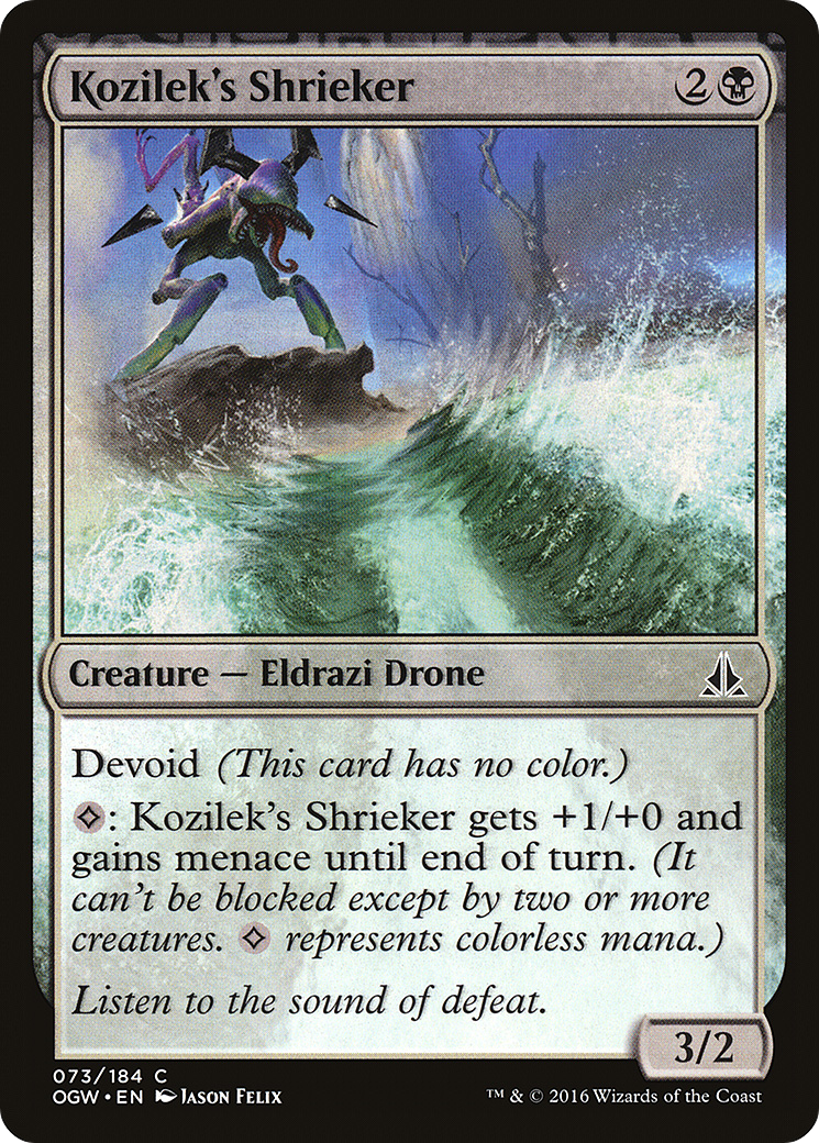 Magic: The Gathering - Kozilek's Shrieker Foil - Oath of the Gatewatch