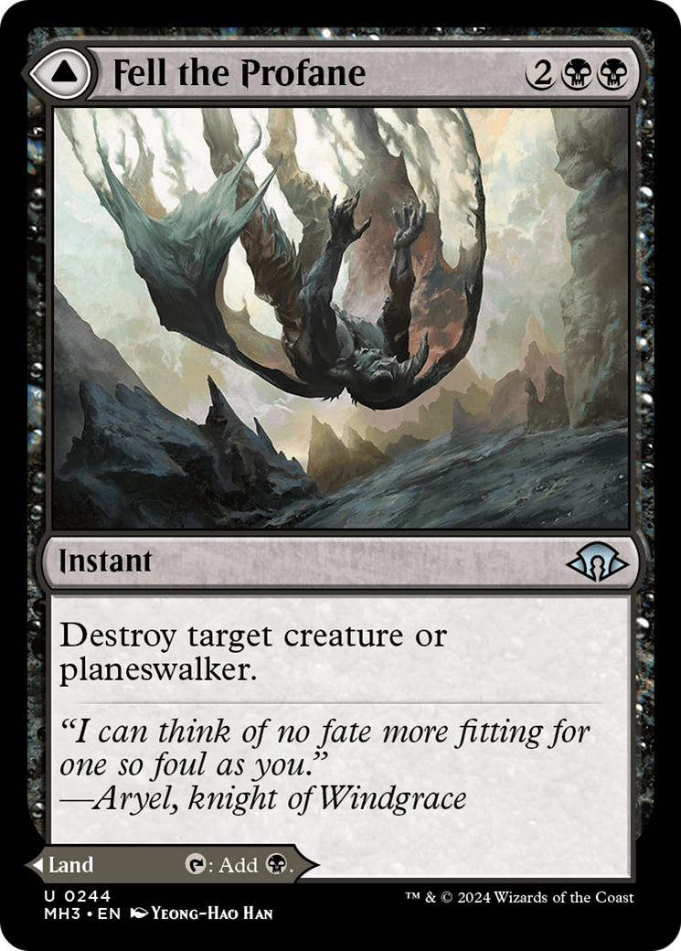 Magic: The Gathering - Fell the Profane // Fell Mire Foil - Modern Horizons 3