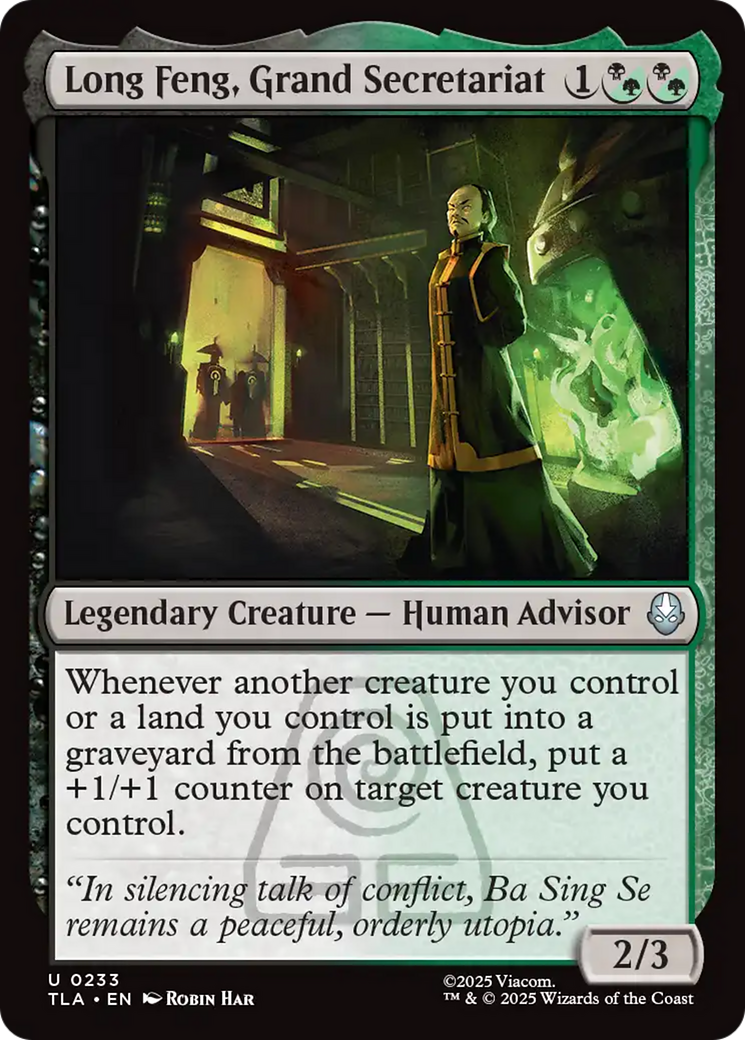 Magic: The Gathering - Long Feng, Grand Secretariat - Avatar: The Last Airbender