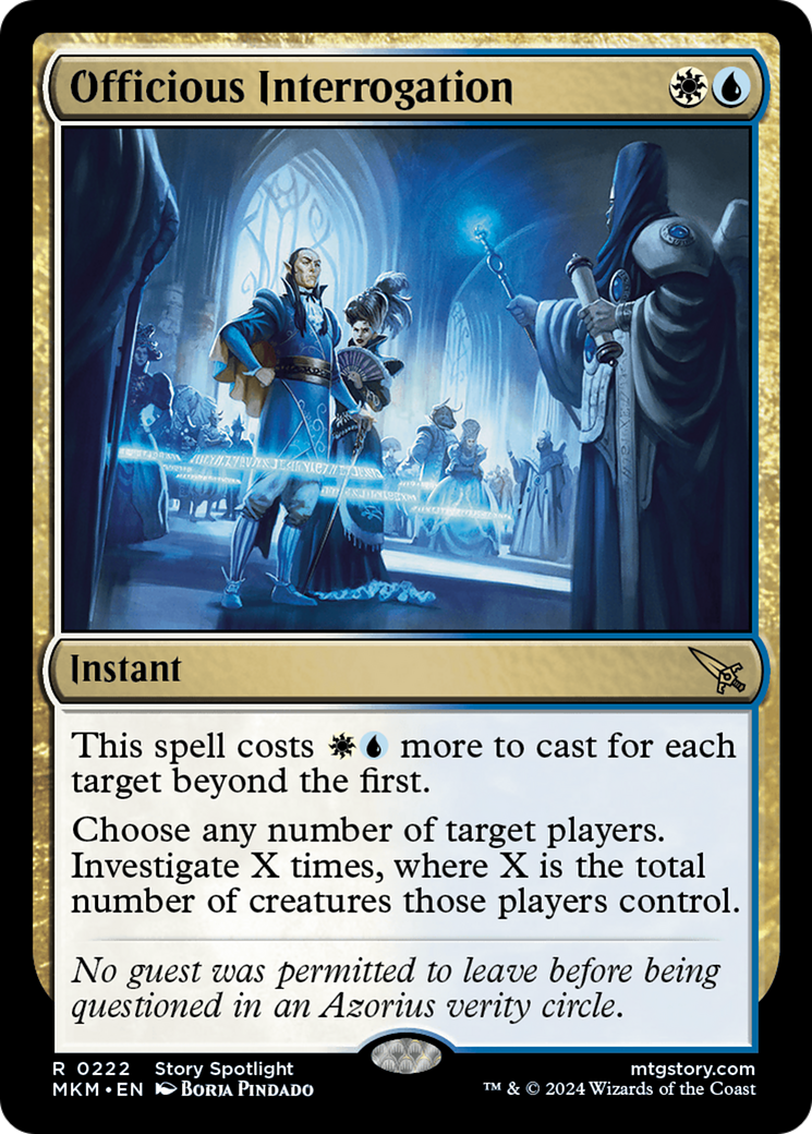 Magic: The Gathering - Officious Interrogation - Murders at Karlov Manor