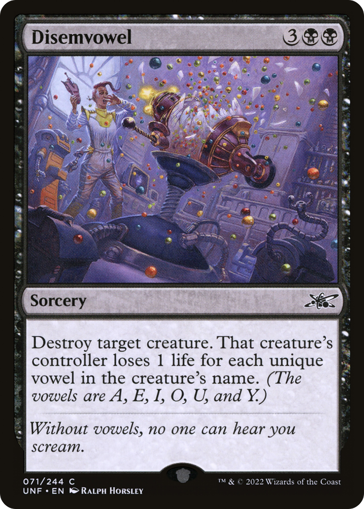 Magic: The Gathering - Disemvowel - Unfinity