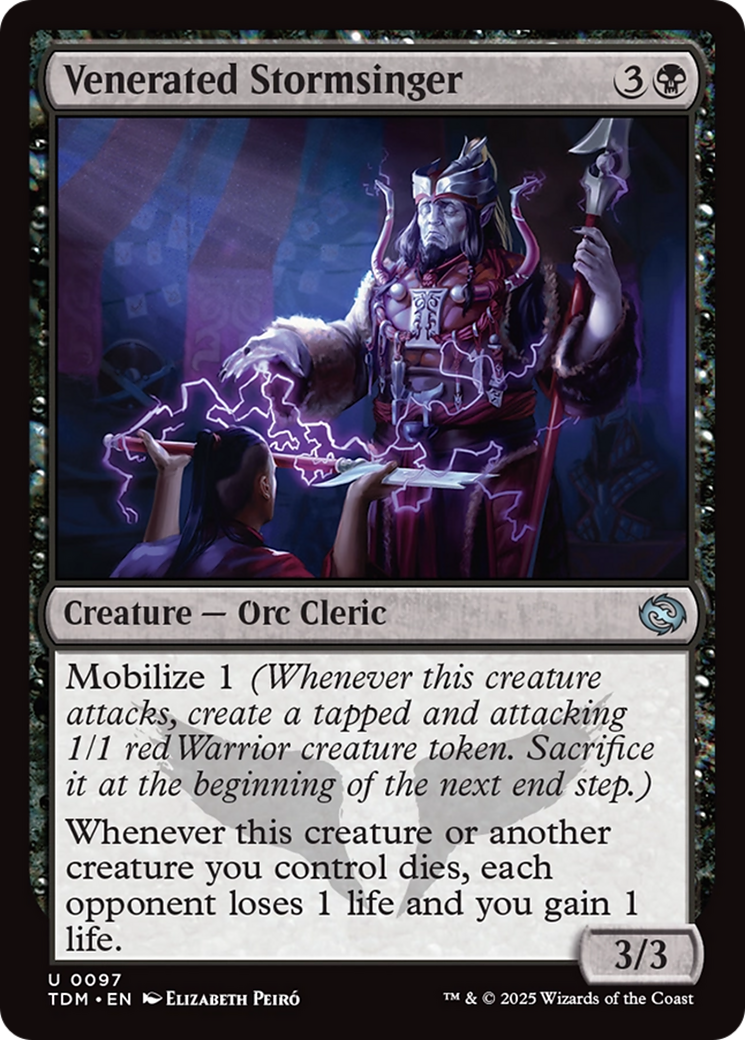 Magic: The Gathering - Venerated Stormsinger Foil - Tarkir: Dragonstorm