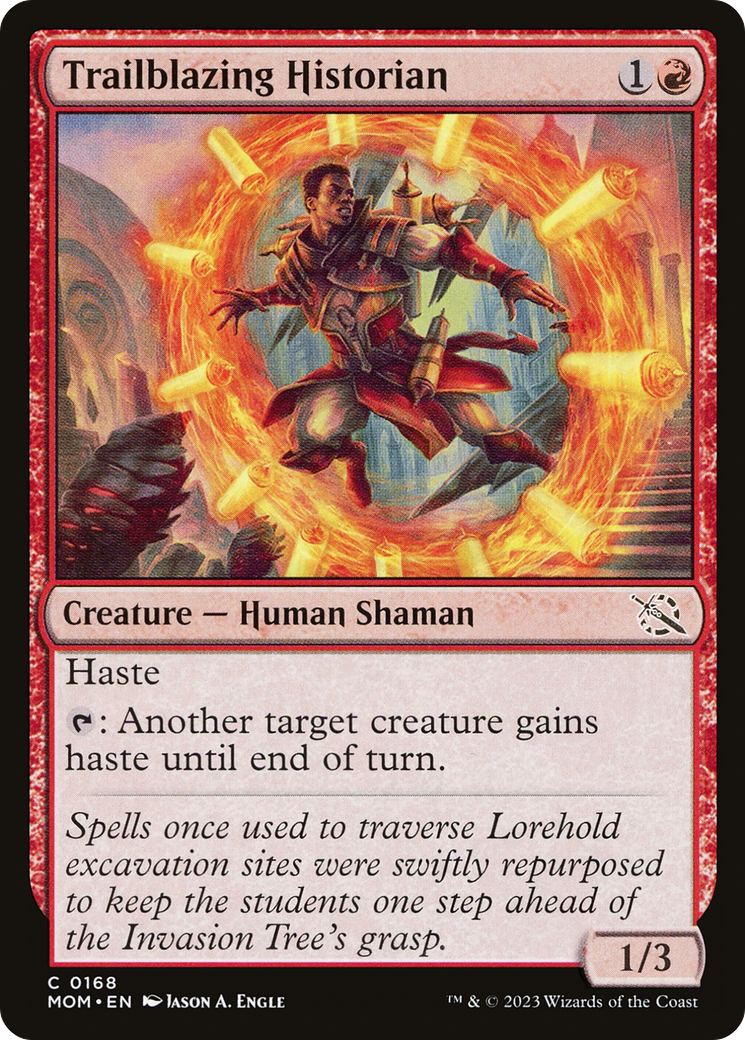 Magic: The Gathering - Trailblazing Historian Foil - March of the Machine