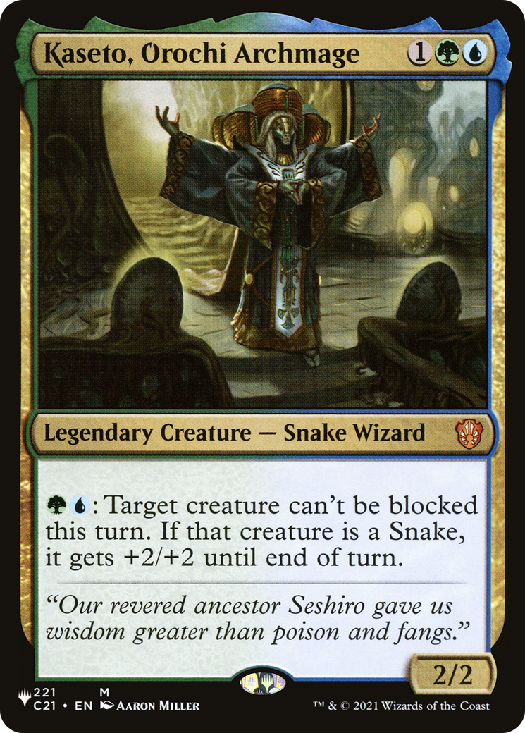 Magic: The Gathering - Kaseto, Orochi Archmage - The List