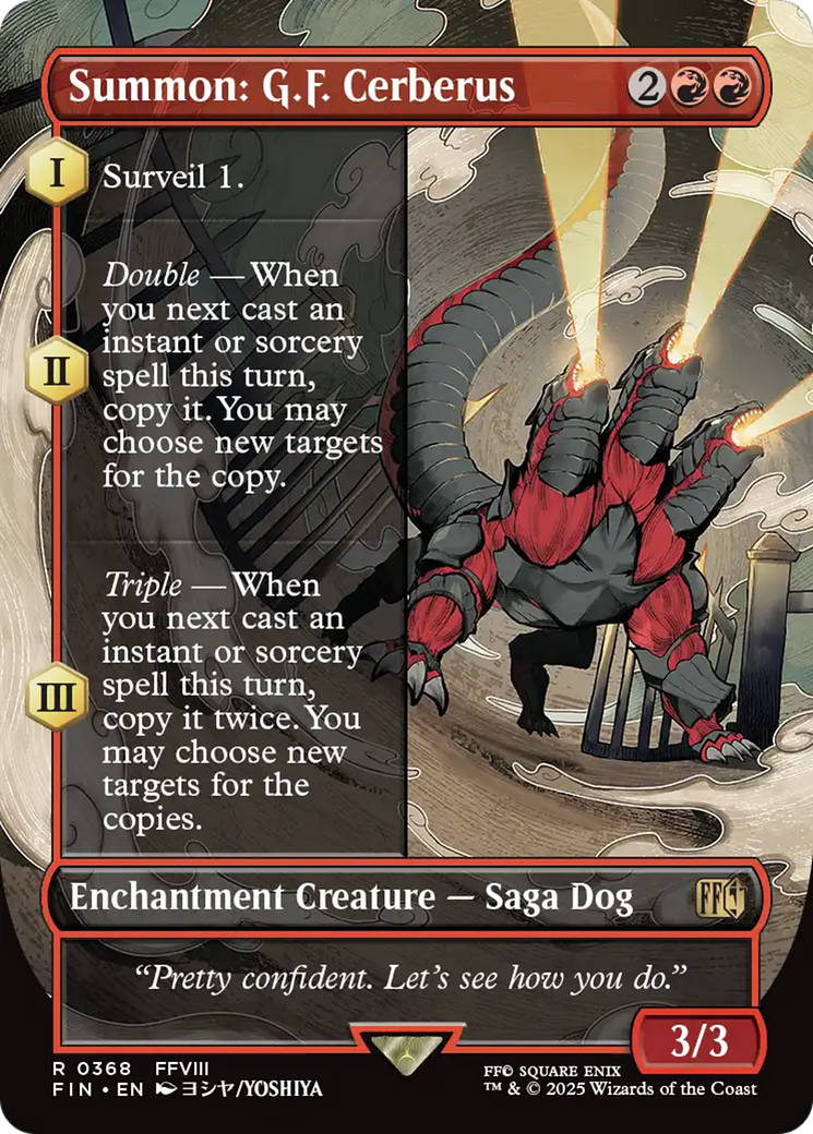 Magic: The Gathering - Summon: G.F. Cerberus Foil - Final Fantasy