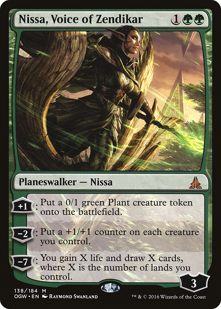 Magic: The Gathering - Nissa, Voice of Zendikar Foil - Oath of the Gatewatch