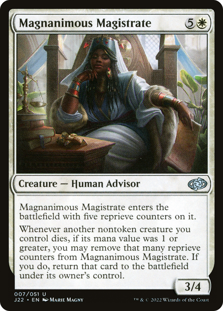 Magic: The Gathering - Magnanimous Magistrate - Jumpstart 2022