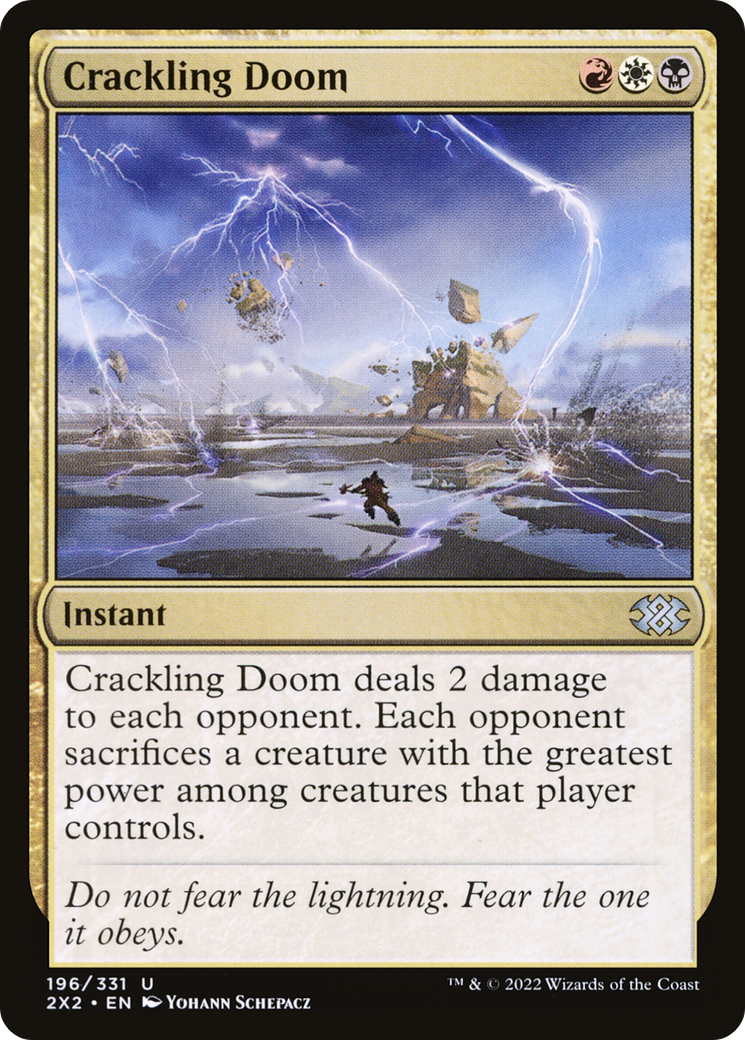 Magic: The Gathering - Crackling Doom Foil - Double Masters 2022