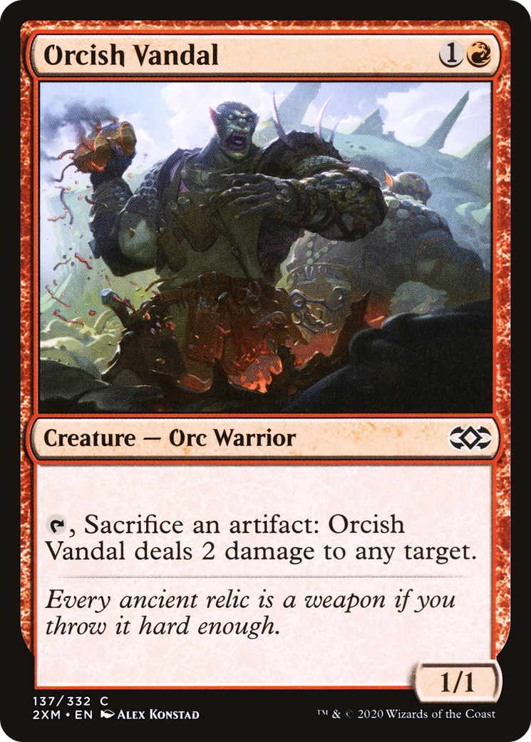 Magic: The Gathering - Orcish Vandal Foil - Double Masters