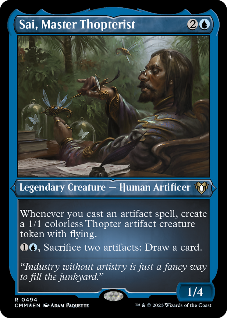 Magic: The Gathering - Sai, Master Thopterist Foil - Commander Masters