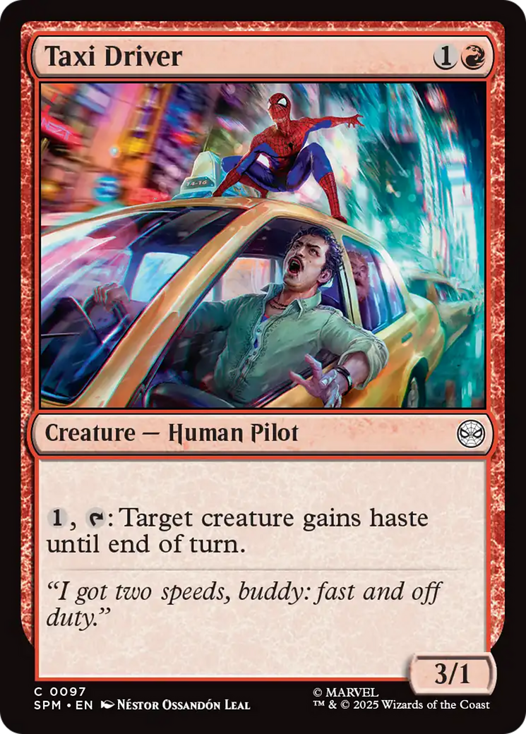 Magic: The Gathering - Taxi Driver Foil - Marvel's Spider-Man