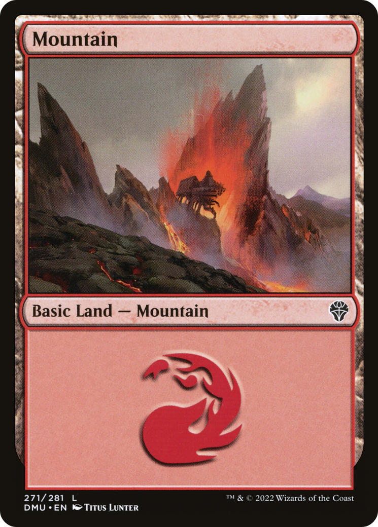 Magic the Gathering - Mountain #271 Foil - Dominaria United