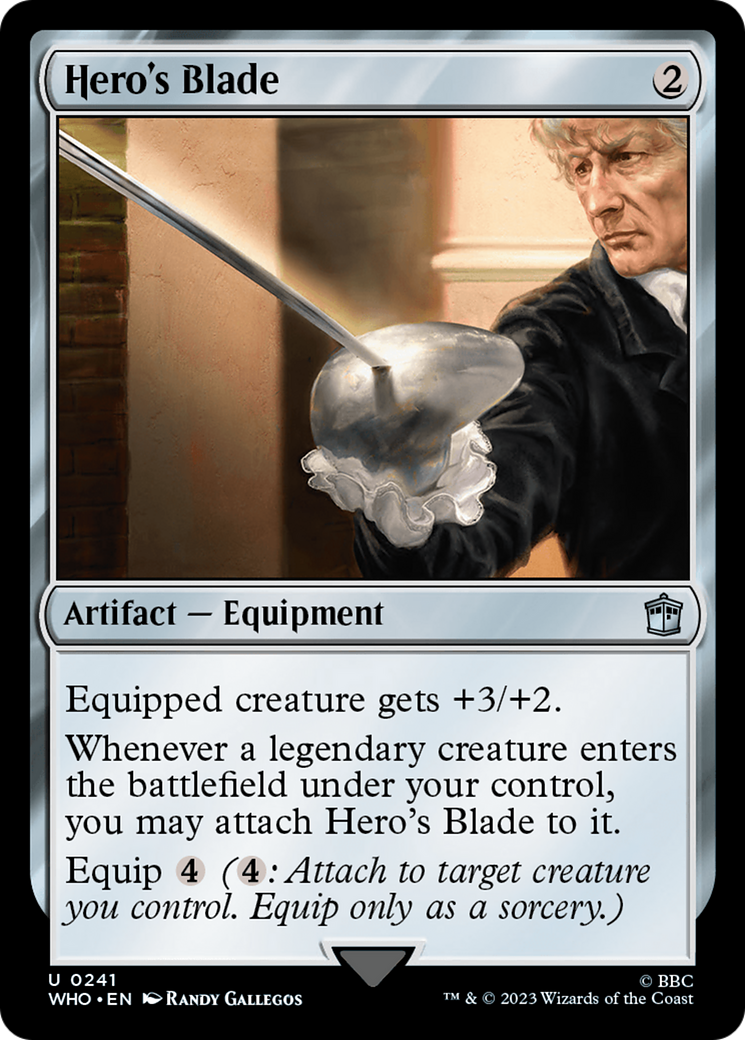 Magic: The Gathering - Hero's Blade Foil - Doctor Who