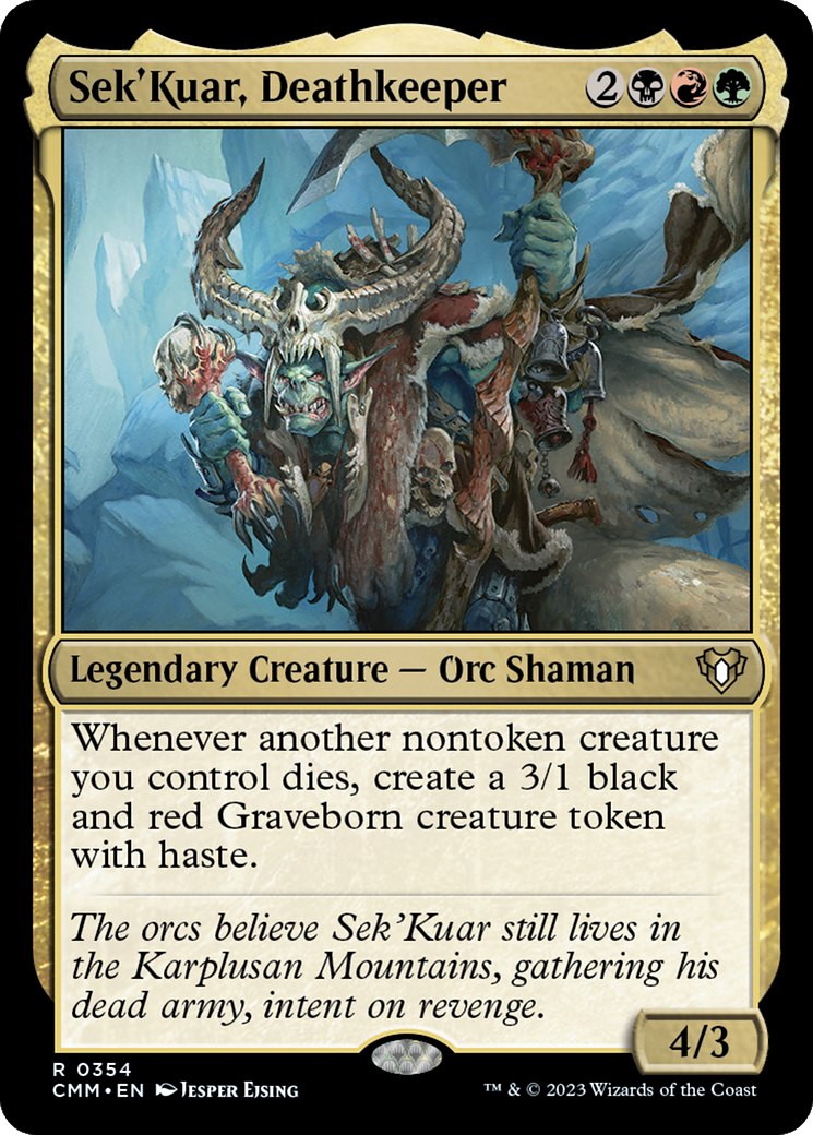 Magic: The Gathering - Sek'Kuar, Deathkeeper Foil - Commander Masters