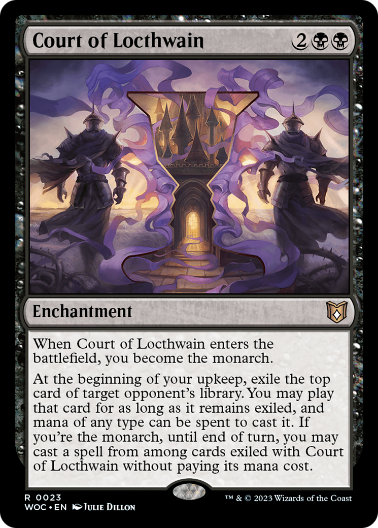 Magic: The Gathering - Court of Locthwain Foil - Wilds of Eldraine Commander