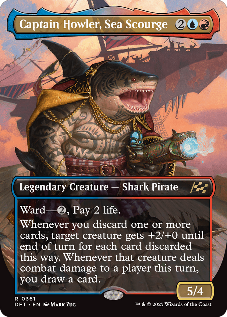 Magic: The Gathering - Captain Howler, Sea Scourge Foil - Aetherdrift